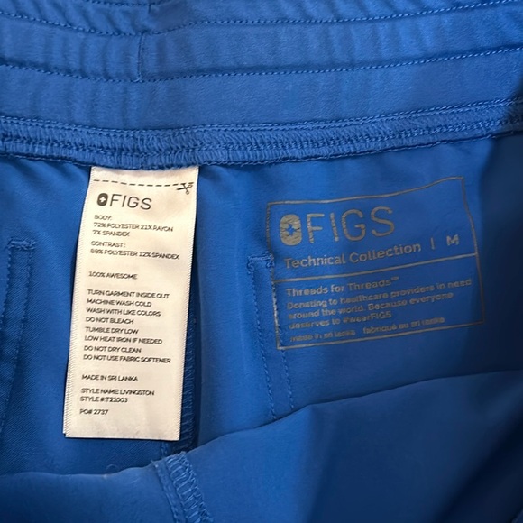Livingston Royal Blue Scrub Pants-2 pairs - Picture 4 of 4